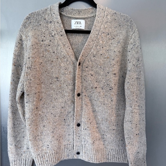 Zara Gray Chunky Knit Sweater - Picture 1 of 4